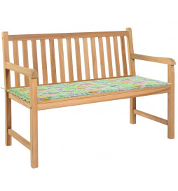 Banc de jardin et coussin à...