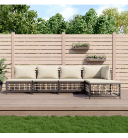 Salon de jardin 5 pcs avec...
