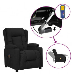 Fauteuil de massage Noir Tissu