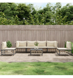 Salon de jardin 7 pcs avec...