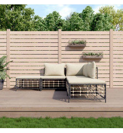 Salon de jardin 5 pcs avec...
