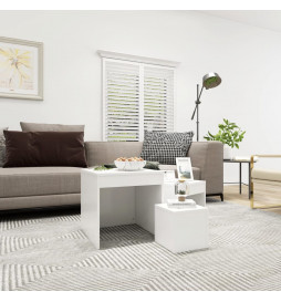 Tables gigognes 3 pcs Blanc...