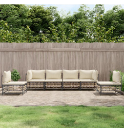 Salon de jardin 6 pcs avec...