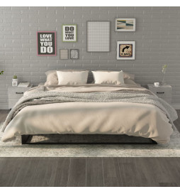 Tables de chevet 2 pcs Gris...