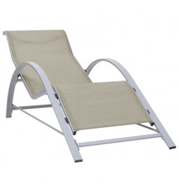 Chaise longue Textilène et...