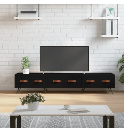 Meuble TV noir 150x36x30 cm...