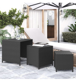 Tables gigognes 3 pcs noir...