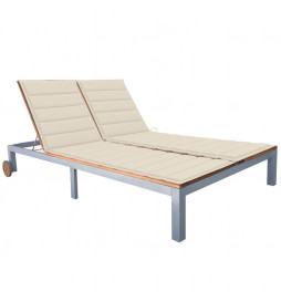 Chaise longue 2 places avec...