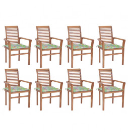 Chaises à dîner 8 pcs avec...