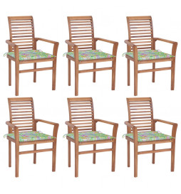 Chaises à dîner 6 pcs avec...