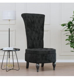 Chaise à dossier haut noir...