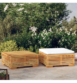 Salon de jardin 2 pcs Bois...