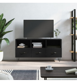 Meuble TV noir 102x36x50 cm...