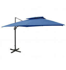 Parasol déporté à double...