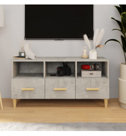 Meuble TV gris béton...