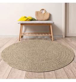 Tapis 160 cm aspect jute...