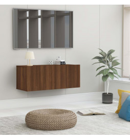 Meuble TV Chêne marron...