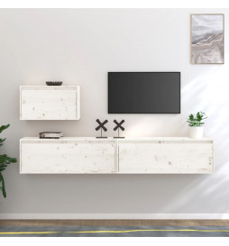 Meubles TV 3 pcs Blanc Bois...