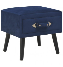 Table de chevet Bleu...