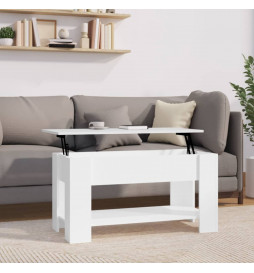 Table basse Blanc brillant...