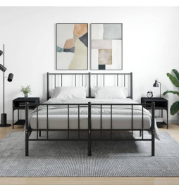 Tables de chevet 2 pcs noir...