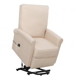 Fauteuil Crème Tissu