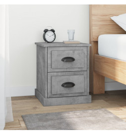 Tables de chevet 2 pcs gris...