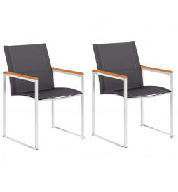 Chaises de jardin 2 pcs...