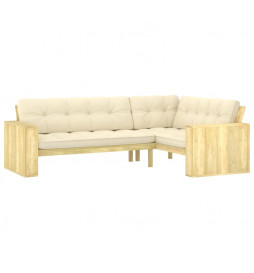 Banc d'angle de jardin et...