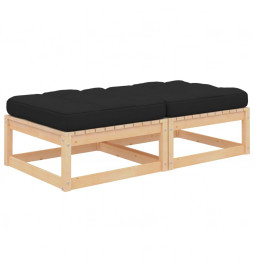 Repose-pieds de jardin avec...