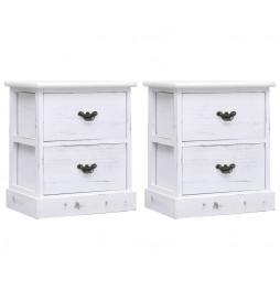 2 pcs Tables de chevet...