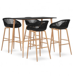 Ensemble de bar 5 pcs Noir