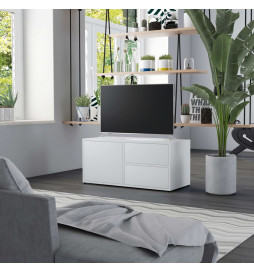 Meuble TV Blanc 80x34x36 cm...