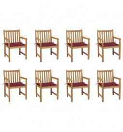 Chaises de jardin 8 pcs...