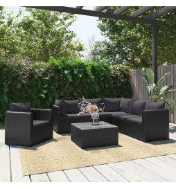 Salon de jardin 7 pcs avec...