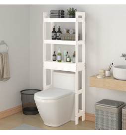 Étagère de toilette Blanc...