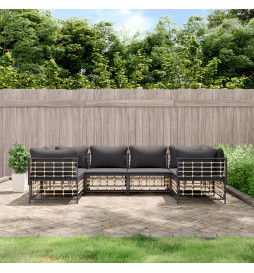 Salon de jardin 6 pcs avec...