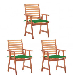 Chaises à dîner d'extérieur...