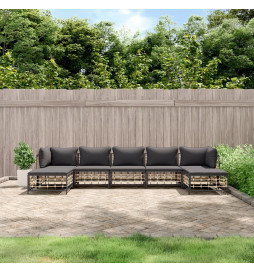 Salon de jardin 7 pcs avec...
