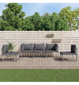 Salon de jardin 5 pcs avec...