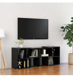 Meuble TV Noir brillant...