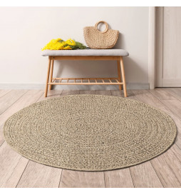 Tapis 90 cm aspect jute...