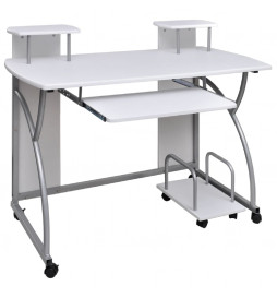 Bureau d'ordinateur Blanc...