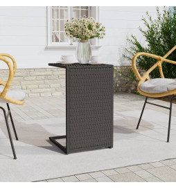 Table en forme de C noir...