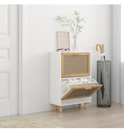 Armoire à chaussures Blanc...