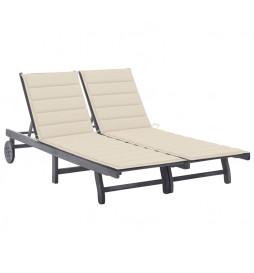 Chaise longue de jardin 2...