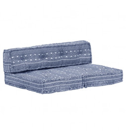 Pouf Indigo Tissu
