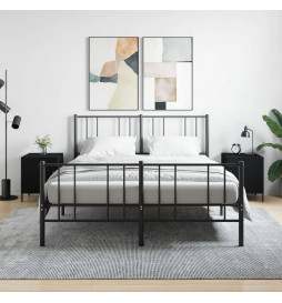 Tables de chevet 2 pcs noir...