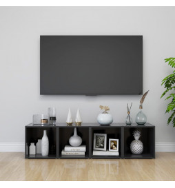 Meubles TV 4 pcs Gris...