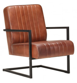 Fauteuil cantilever Marron...